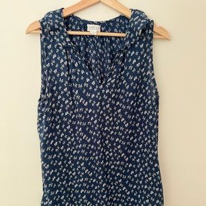 Gorgeous floral print Velvet tank blouse